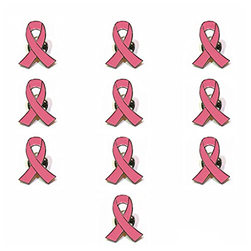 Greabuy 10 Stück/Set Damen Schmuck Band Brosche Pins Surviving Awareness Hope Revers Buttons von Greabuy