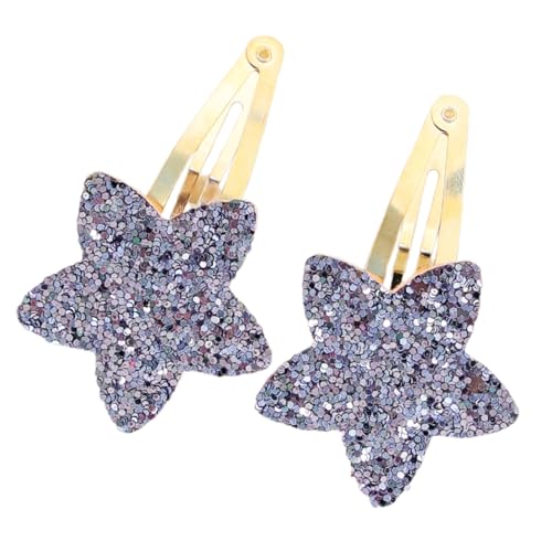 Greabuy Beliebte Glitzerstern-Haarspange mit Seitenclip, Haarspange, Haarschmuck, Seitennadel für Mädchen, Kinder von Greabuy