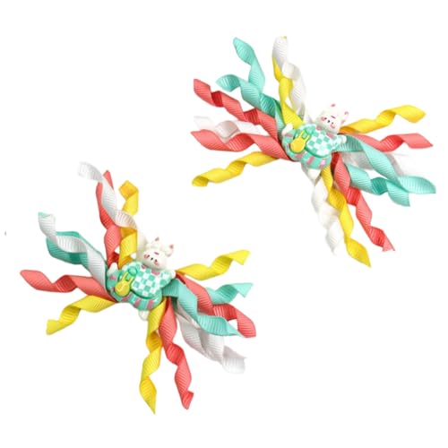 Greabuy Bunte Haarspange mit Oster-Cartoon-Motiv für Kinder und Jugendliche, Festival-Accessoire, Cotume-Haarnadel, Urlaubsmotiv von Greabuy
