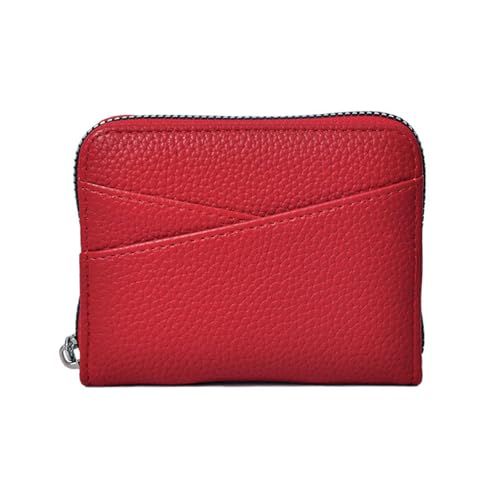 Greabuy Damen Akkordeon-Designs, PU-Kartenhalter und Münzgeldbörse in einfarbiger Farbe mit reichlich Kartenfächern, Reißverschluss, PU-Geldbörse, rot, Mass Beauty Greabuy Damen Akkordeon-Designs, PU-Kartenhalter und Münzgeldbörse in einfarbiger Farbe mit reichlich Kartenfächern, Reißverschluss, PU-Geldbörse, rot, Mass Beauty von Greabuy
