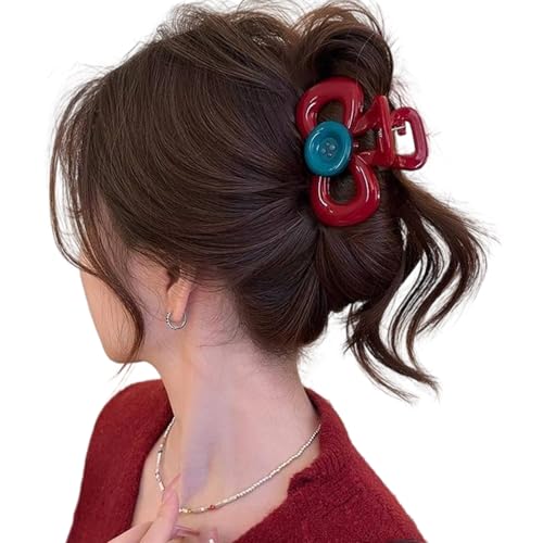 Greabuy Elegante Acryl-Haarklammer für Damen, modische Haarspangen, sicherer Pferdeschwanz-Halter für den täglichen Gebrauch und besondere Anlässe Greabuy Elegante Acryl-Haarklammer für Damen, modische Haarspangen, sicherer Pferdeschwanz-Halter für den täglichen Gebrauch und besondere Anlässe von Greabuy