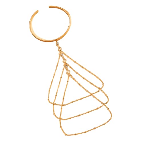 Greabuy Elegante Goldkette Armreif Quasten Armband Mode Frauen Armlet für Musikfestivals und Freizeit, Dimension327.5cm/12.62.95in, Metall von Greabuy