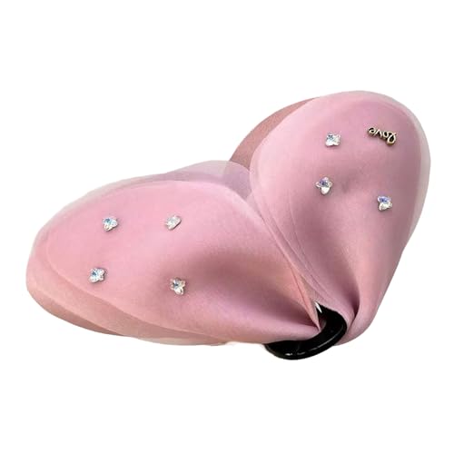 Greabuy Elegante Netzschleifen Haarspange für Damen, durchsichtiges Haar-Accessoire mit praktischen Haarspangen für den täglichen Gebrauch von Greabuy