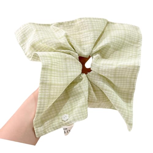 Greabuy Elegante französische Schleifen, Schal, Haargummi, Haarschmuck für Damen, weicher Stoff, vielseitig einsetzbar von Greabuy