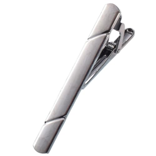 Greabuy Gentleman Regular Krawattenklammer formelle Uniform-Accessoires Krawattenklammer Krawattenklammer normaler Hals, 5.82cm, Titanstahl von Greabuy