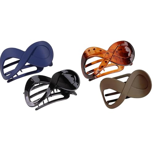 Greabuy Haarklammer mit flachem Clip, elegant, breit, Haarspangen, starker Halt, Haarnadel von Greabuy