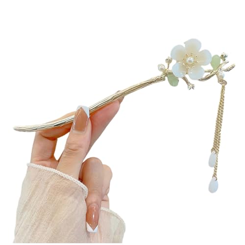 Greabuy Haarnadel aus Metall im antiken Design, elegante Haarnadel für Hochzeit, Party und den täglichen Gebrauch, mit Blume Greabuy Haarnadel aus Metall im antiken Design, elegante Haarnadel für Hochzeit, Party und den täglichen Gebrauch, mit Blume von Greabuy