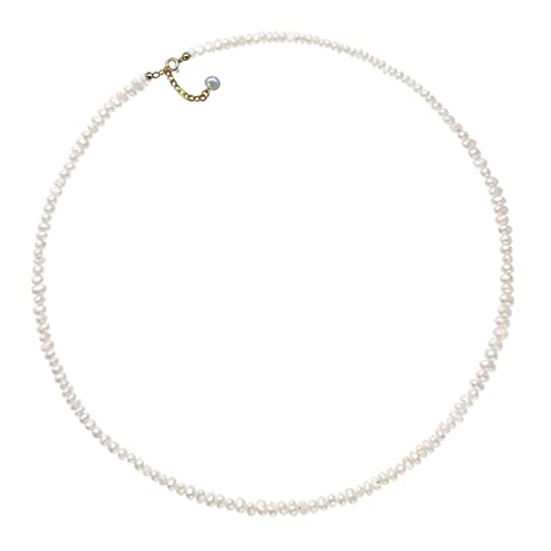 Greabuy Halsketten für Damen, europäischer und modischer Schmuck, elegante, unregelmäßige Süßwasserperlenketten, Temperament, beliebte Perlenkette, Wie abgebildet von Greabuy