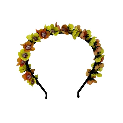 Greabuy Künstliche Blumen-Haarbänder, Halloween-Haarband, Rose, Blume, Kopfschmuck, Blumen-Haarschmuck für Cosplay von Greabuy