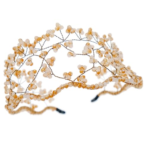 Greabuy Modische Braut-Haarbänder, Foto-Requisiten, geflochtene Stirnbänder, Party-Kopfschmuck, einfache Stirnbänder für Musik von Greabuy