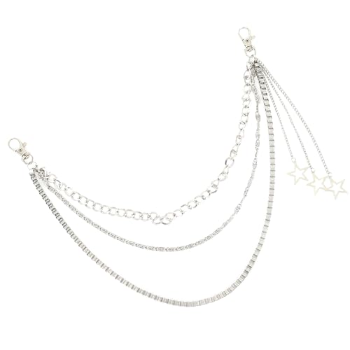 Greabuy Punk Trend Star Jeans Kette Edgy Hip Hop Legierung Taille Zubehör für Frauen von Greabuy