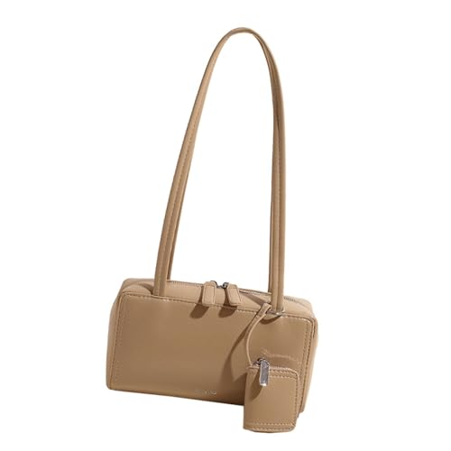 Greabuy Schultertasche für Damen, PU-Leder, Handtasche, Retro-Clutches, Geldbörse mit Reißverschluss, für Abendparty, Alltag, trendiges Unterarm-Design, aprikose, One Size Greabuy Schultertasche für Damen, PU-Leder, Handtasche, Retro-Clutches, Geldbörse mit Reißverschluss, für Abendparty, Alltag, trendiges Unterarm-Design, aprikose, One Size von Greabuy
