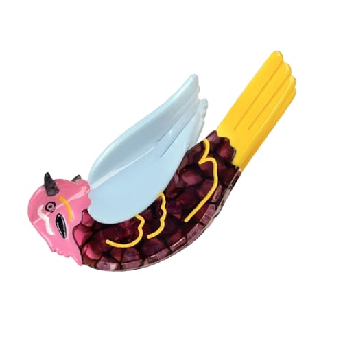 Greabuy Stilvolle Tier-Haarspange für Frauen und Mädchen, große Acetat-Haarnadeln mit Cartoon, für Dutt-Hochsteckfrisur-Partys von Greabuy