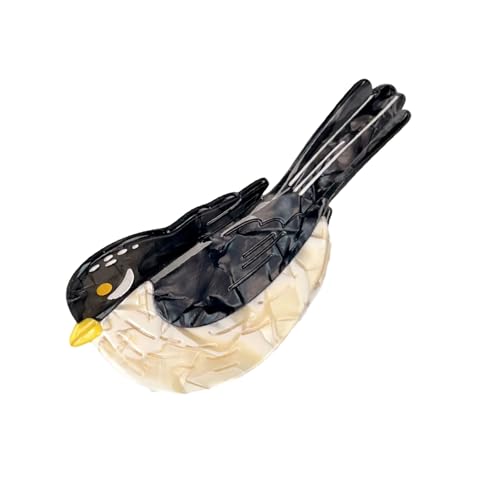 Greabuy Stilvolle Tier-Haarspange für Frauen und Mädchen, große Acetat-Haarnadeln mit Cartoon, für Dutt-Hochsteckfrisur-Partys von Greabuy