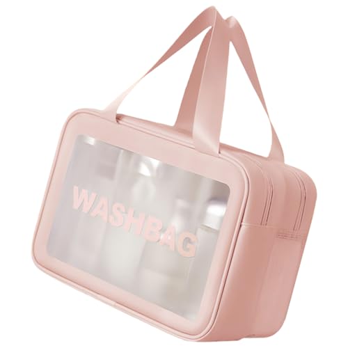 Greabuy Klarer Make Up Beutel Handheld Kosmetik Große Kapazität Toilenzwolkpflege Aufbewahrung Waschung Für Frauen Toiliermaschine Große Kapazität Reisen Make Up Waschen Sie Klare Kosmetik von Greabuy