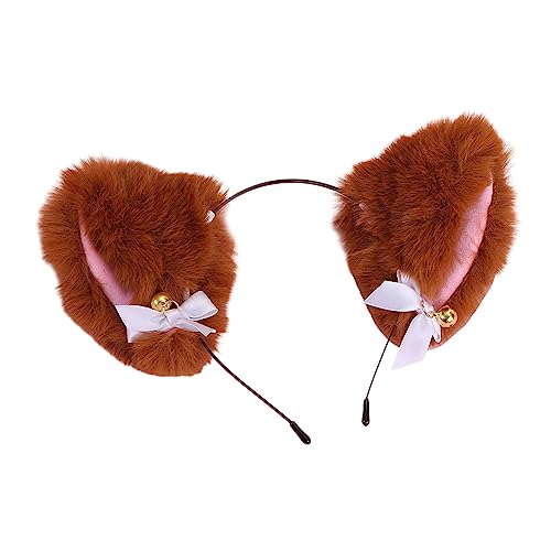 Sweet Students Unisex-Haarband mit Schleife und kleinen Glocken, Katzenohren, bunt, Cartoon-Haarreif Sweet Students Unisex-Haarband mit Schleife und kleinen Glocken, Katzenohren, bunt, Cartoon-Haarreif von Greabuy