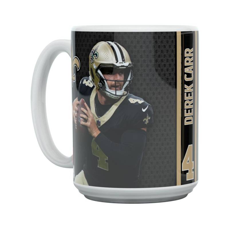 Derek Carr MOTION New Orleans Saints NFL Tasse 450ml von Great Branding