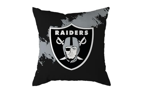 NFL Kissen Las Vegas Raiders Football Cushion Brush Pillow Sofakissen 50x50cm von Great Branding