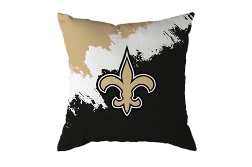 NFL Kissen New Orleans Saints Football Cushion Brush Pillow Sofakissen 50x50cm von Great Branding