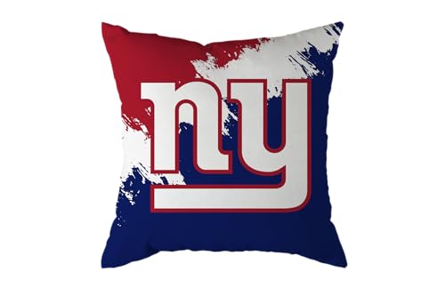 NFL Kissen New York Giants Football Cushion Brush Pillow Sofakissen 50x50cm von Great Branding