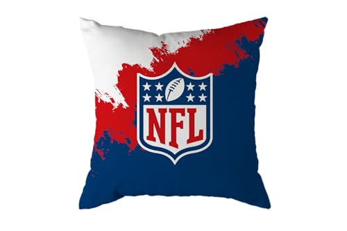 NFL Kissen Shield Schild Logo Football Cushion Brush Pillow Sofakissen 50x50cm von Great Branding