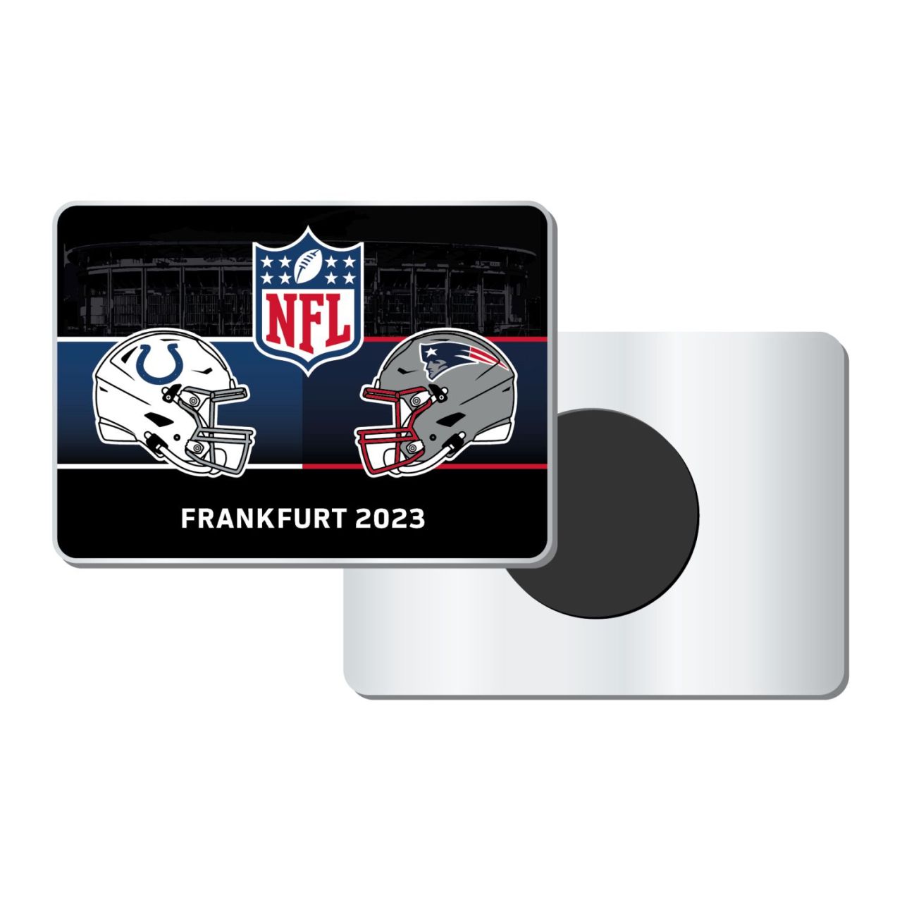 NFL Munich Game Kühlschrank-Magnet Colts vs. Patriots von Great Branding