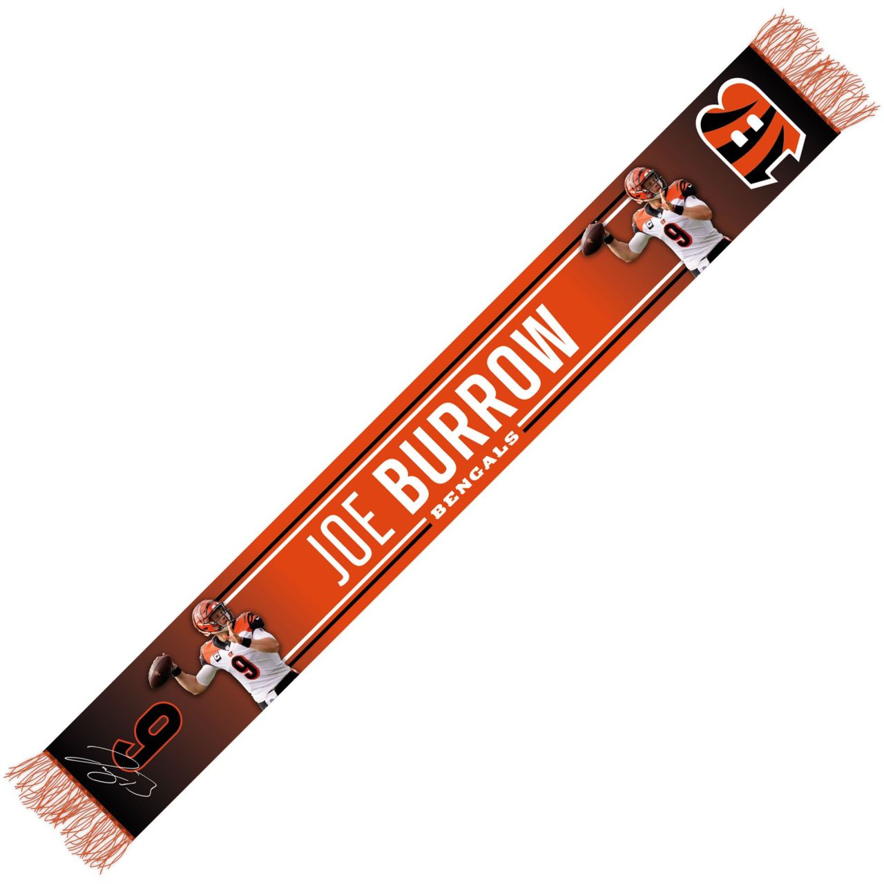 Winter Fan Schal - NFL Cincinnati Bengals JOE BURROW von Great Branding