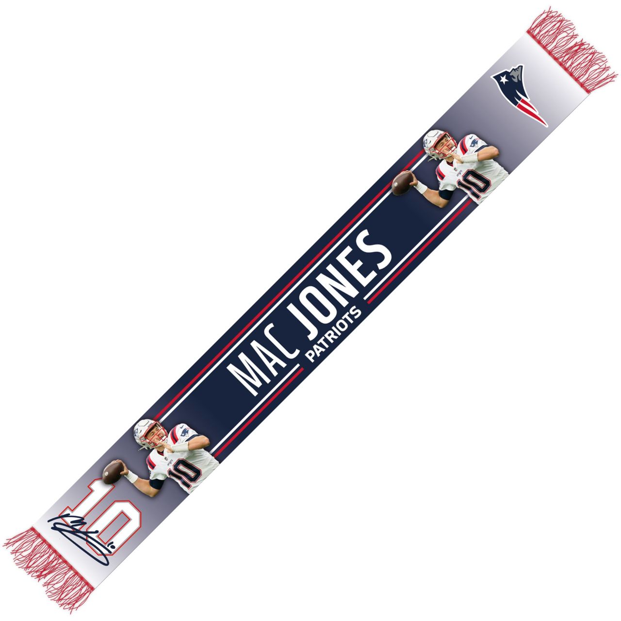 Winter Fan Schal - NFL New England Patriots MAC JONES von Great Branding