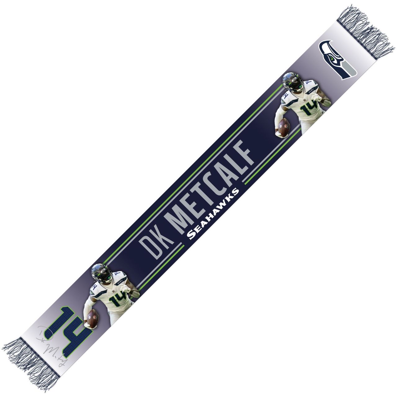 Winter Fan Schal - NFL Seattle Seahawks D.K. METCALF von Great Branding