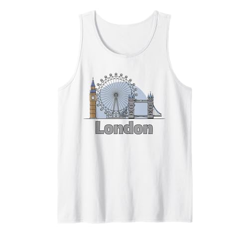 Niedliches London-England-Souvenir für Kinder, Kleinkinder, Jungen und Mädchen Tank Top Niedliches London-England-Souvenir für Kinder, Kleinkinder, Jungen und Mädchen Tank Top von Great Britain City Bridge Clock Wheel for Kids