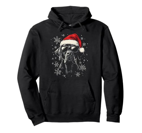Deutsche Dogge Weihnachtsmannmütze lustiger süßer Hund Mama Papa Weihnachten Pullover Hoodie von Great Dane - Christmas Dog Apparel & Gifts