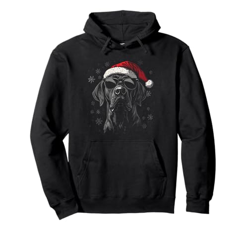 Deutsche Dogge Weihnachtsmannmütze lustiger süßer Hund Mama Papa Weihnachten Pullover Hoodie Deutsche Dogge Weihnachtsmannmütze lustiger süßer Hund Mama Papa Weihnachten Pullover Hoodie von Great Dane - Christmas Dog Apparel & Gifts