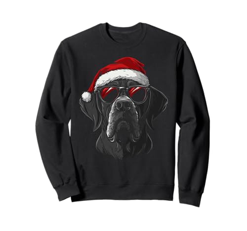 Deutsche Dogge Weihnachtsmannmütze lustiger süßer Hund Mama Papa Weihnachten Sweatshirt Deutsche Dogge Weihnachtsmannmütze lustiger süßer Hund Mama Papa Weihnachten Sweatshirt von Great Dane - Christmas Dog Apparel & Gifts