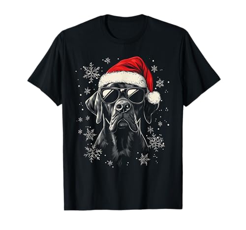 Deutsche Dogge Weihnachtsmannmütze lustiger süßer Hund Mama Papa Weihnachten T-Shirt Deutsche Dogge Weihnachtsmannmütze lustiger süßer Hund Mama Papa Weihnachten T-Shirt von Great Dane - Christmas Dog Apparel & Gifts