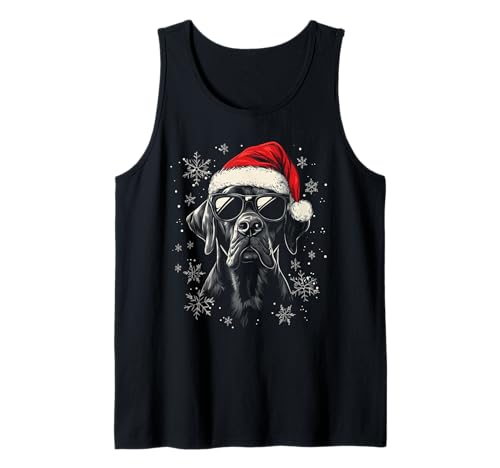 Deutsche Dogge Weihnachtsmannmütze lustiger süßer Hund Mama Papa Weihnachten Tank Top Deutsche Dogge Weihnachtsmannmütze lustiger süßer Hund Mama Papa Weihnachten Tank Top von Great Dane - Christmas Dog Apparel & Gifts