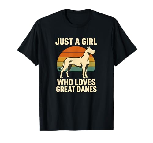 Nur EIN Mädchen, das Doggen liebt T-Shirt von Great Dane Designs From Kazzs