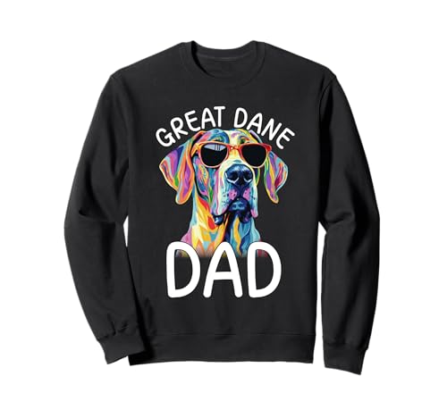 Deutsche Dogge Lovers Bunte Pop Art Herren Deutsche Dogge Papa Sweatshirt Deutsche Dogge Lovers Bunte Pop Art Herren Deutsche Dogge Papa Sweatshirt von Great Dane Dog Lovers Designs