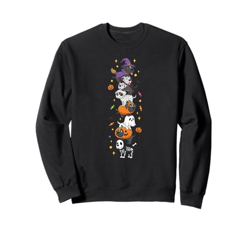 Dogge Hexe Vampir Geist Halloween Kinder Herren Damen Sweatshirt Dogge Hexe Vampir Geist Halloween Kinder Herren Damen Sweatshirt von Great Dane Lovers Halloween Skeleton Mummy Outfits