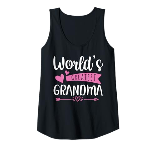 Damen Muttertags-T-Shirt mit Aufschrift World's Greatest Grandma Tank Top Damen Muttertags-T-Shirt mit Aufschrift World's Greatest Grandma Tank Top von Great Grandma Mothers Day Tshirts