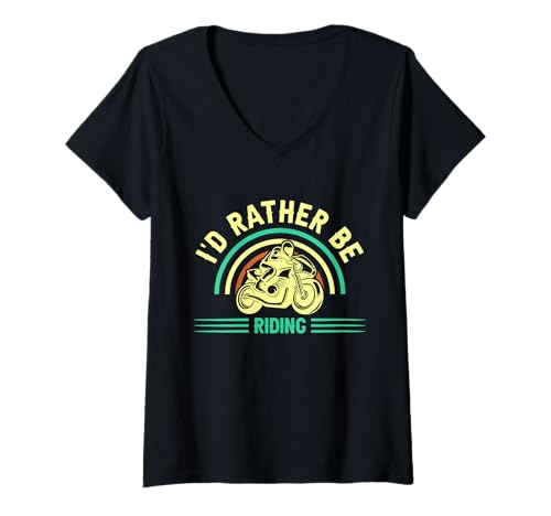 Damen Ich würde Lieber reiten T-Shirt mit V-Ausschnitt Damen Ich würde Lieber reiten T-Shirt mit V-Ausschnitt von Great I'd Rather Be Riding Apparel