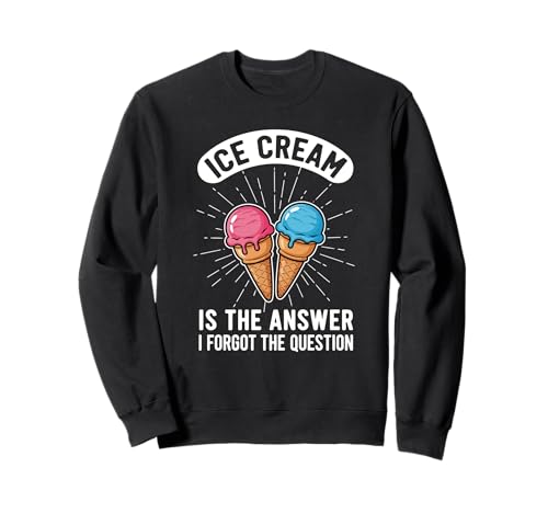 Lustige Eiscreme-Kunst für Männer, Frauen, Kinder, Dessert-Eiscreme-Fächer Sweatshirt Lustige Eiscreme-Kunst für Männer, Frauen, Kinder, Dessert-Eiscreme-Fächer Sweatshirt von Great Ice Cream Gifts Ice Cream Lover Accessories