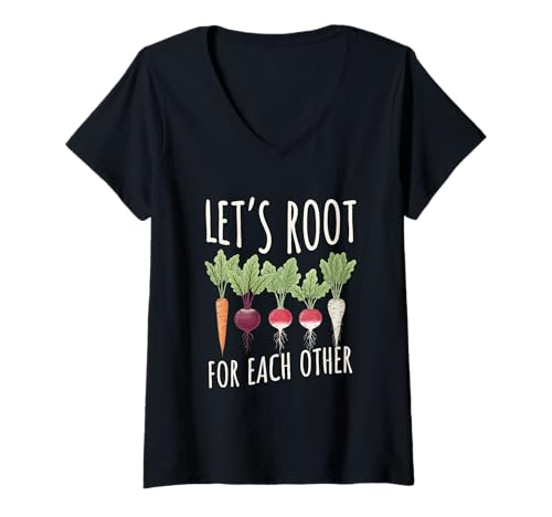 Damen Inspirierendes Wurzelgemüse - Motivierendes Design T-Shirt mit V-Ausschnitt Damen Inspirierendes Wurzelgemüse - Motivierendes Design T-Shirt mit V-Ausschnitt von Great Inspirational Root Vegetables Art Apparel