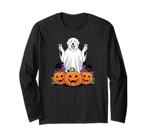 Great Pyrenees Ghost Pumpkin Boo Halloween Kinder Herren Damen Langarmshirt Great Pyrenees Ghost Pumpkin Boo Halloween Kinder Herren Damen Langarmshirt von Great Pyrenees Dog Halloween Ghost Pumpkin Outfits