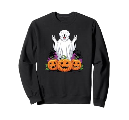 Great Pyrenees Ghost Pumpkin Boo Halloween Kinder Herren Damen Sweatshirt Great Pyrenees Ghost Pumpkin Boo Halloween Kinder Herren Damen Sweatshirt von Great Pyrenees Dog Halloween Ghost Pumpkin Outfits