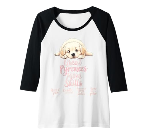 Damen Lustiges Pyrenäen-Zitat für die Mutter des Hundes, Pyrenäen-Humor Raglan Damen Lustiges Pyrenäen-Zitat für die Mutter des Hundes, Pyrenäen-Humor Raglan von Great Pyrenees Fun Designs