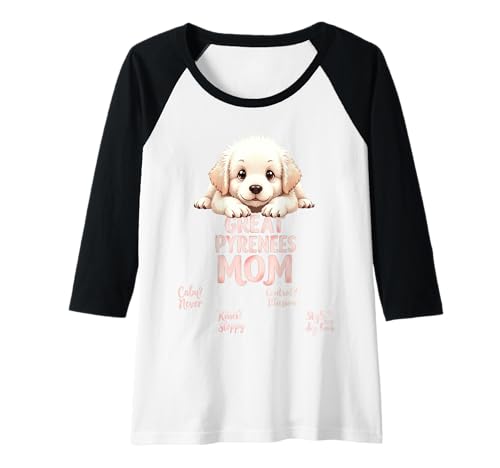 Damen Lustiges Pyrenäen-Zitat für die Mutter des Hundes, Pyrenäen-Humor Raglan Damen Lustiges Pyrenäen-Zitat für die Mutter des Hundes, Pyrenäen-Humor Raglan von Great Pyrenees Fun Designs