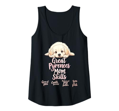 Damen Lustiges Pyrenäen-Zitat für die Mutter des Hundes, Pyrenäen-Humor Tank Top Damen Lustiges Pyrenäen-Zitat für die Mutter des Hundes, Pyrenäen-Humor Tank Top von Great Pyrenees Fun Designs