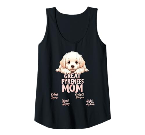 Damen Lustiges Pyrenäen-Zitat für die Mutter des Hundes, Pyrenäen-Humor Tank Top Damen Lustiges Pyrenäen-Zitat für die Mutter des Hundes, Pyrenäen-Humor Tank Top von Great Pyrenees Fun Designs