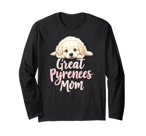 Tolle Pyrenäen-Mama für Mama und Hund aus den Pyrenäen, niedlicher Welpe Langarmshirt Tolle Pyrenäen-Mama für Mama und Hund aus den Pyrenäen, niedlicher Welpe Langarmshirt von Great Pyrenees Fun Designs