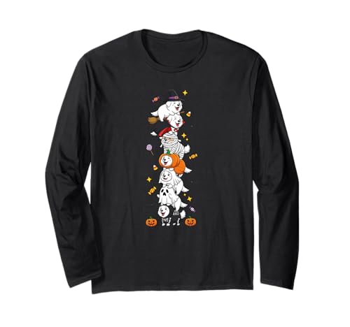 Große Pyrenäen, Hexe, Vampir, Geist, Halloween, für Kinder, Herren und Damen Langarmshirt Große Pyrenäen, Hexe, Vampir, Geist, Halloween, für Kinder, Herren und Damen Langarmshirt von Great Pyrenees Halloween Skeleton Mummy Outfits